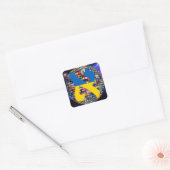 Ukraine Alef Flag Quadratischer Aufkleber (Umschlag)