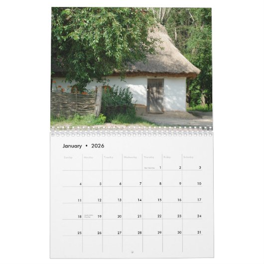 UKRAINE, altes Dorf_Kalender Kalender (Jan 2026)