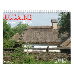 UKRAINE altes village_calendar Kalender
