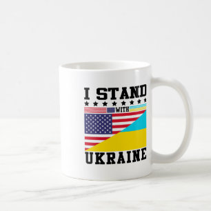 Ukraine Amerikanischer Stolz Vintage Retro Ukraini Kaffeetasse