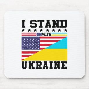 Ukraine Amerikanischer Stolz Vintage Retro Ukraini Mousepad