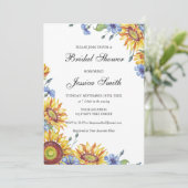 Ukraine Aquarelldusche Einladung (Stehend Vorderseite)