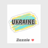 Ukraine Aufkleber (Blatt)