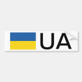 Ukraine-Autoaufkleber mit Ländercode Autoaufkleber (Vorne)