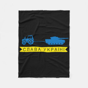 Ukraine-Bauer stiehlt russischen Panzer-Meme Fleecedecke