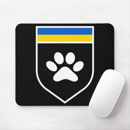Ukraine Begleiterflagge Unterstützung ukrainische  Mousepad (Mit Mouse)