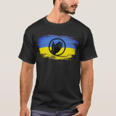 Ukraine betet blaue gelbe Flagge T-Shirt (Vorderseite)