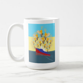 Ukraine "blau gelb" bunt kaffeetasse