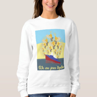 Ukraine "blau gelb" bunt sweatshirt