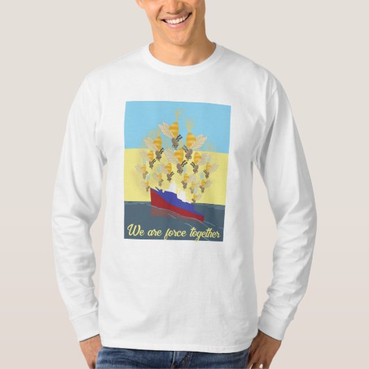 Ukraine "blau gelb" bunt T-Shirt (Vorderseite)