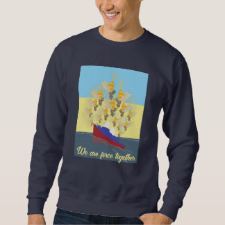 Ukraine "blau gelb" farbige Kapuze Sweatshirt