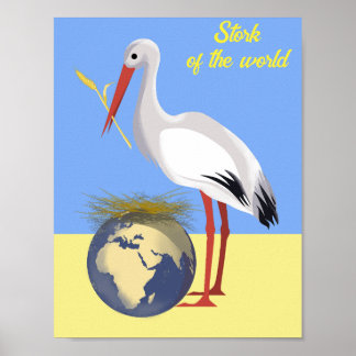 Ukraine "blau gelb" Frieden farbiges Poster