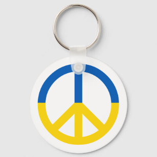 Ukraine Blaue gelbe Fahne Symbol Zeichen Schlüsselanhänger