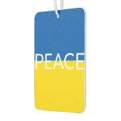 Ukraine - Blaue gelbe Textzeiche Autolufterfrischer (Links)