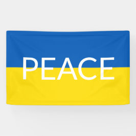 Ukraine - Blaue gelbe Textzeiche Banner