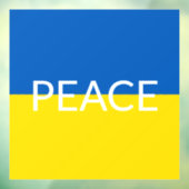 Ukraine - Blaue gelbe Textzeiche Fensteraufkleber (Blatt 3)