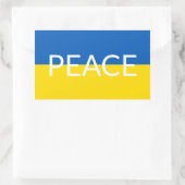 Ukraine - Blaue gelbe Textzeiche Rechteckiger Aufkleber (Tasche)