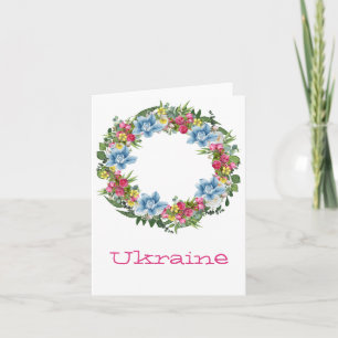 Ukraine Blume des ukrainischen Friedens Hoffnung Karte