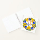 Ukraine Blume des ukrainischen Friedens Hoffnung Notizblock (Innenseite)