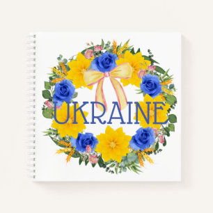 Ukraine Blume des ukrainischen Friedens Hoffnung Notizblock