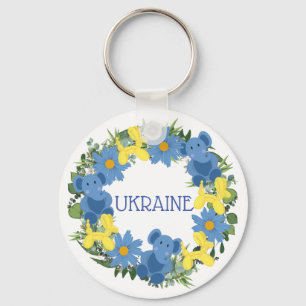Ukraine Blume des ukrainischen Friedens Hoffnung Schlüsselanhänger