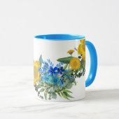 Ukraine Blume des ukrainischen Friedens Hoffnung Tasse (VorderseiteRechts)