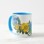 Ukraine Blume des ukrainischen Friedens Hoffnung Tasse (Vorderseite Links)