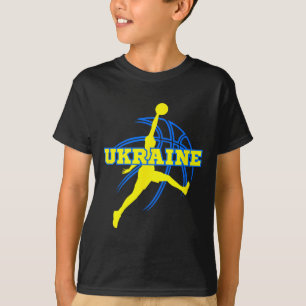 Ukraine Bysketbyll Fan Support Stadion T-Shirt