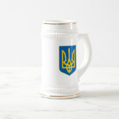 Ukraine COA Bierglas (VorderseiteRechts)