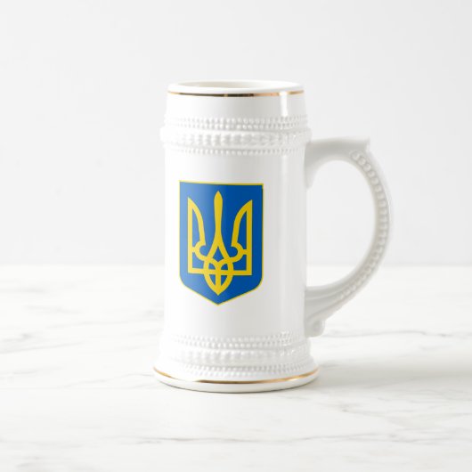 Ukraine COA Bierglas (Rechts)