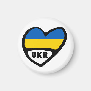 Ukraine Country Code Flag Herd, UKR Magnet