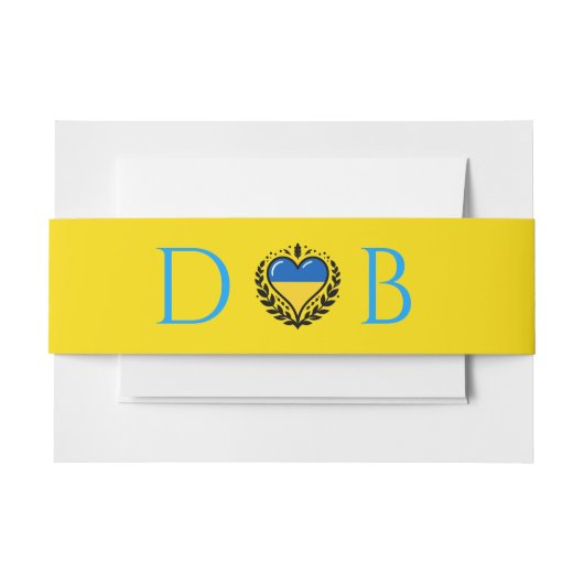 Ukraine Couple Wedding Einladungsbanderole (Vorderseite Beispiel)