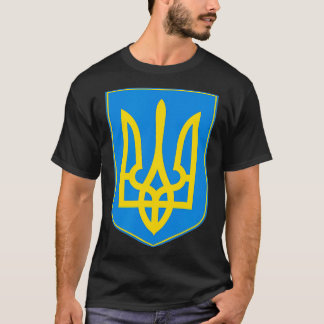 Ukraine Crest Symbol Support Blue Yellow T-Shirt