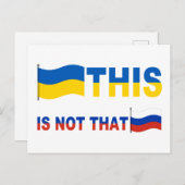 Ukraine Das ist nicht so Postkarte (Vorne/Hinten)