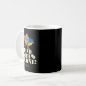 Ukraine Denmark Flags Slogan Stand With Ukraine  Kaffeetasse (Vorderseite Links)