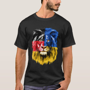 Ukraine Deutschland Flagge Löwe Deutschland Ukrain T-Shirt