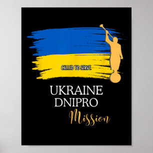Ukraine Dnipro Mormon Lds Mission Missionar  Poster
