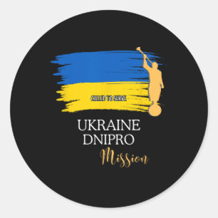 Ukraine Dnipro Mormon Lds Mission Missionar Runder Aufkleber