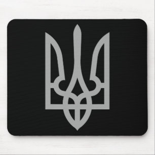 Ukraine-Dreizack-Tryzub-Symbol-Wappen-Ukrainisches Mousepad