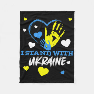Ukraine Dreizack Ukraine-Flagge Ukrainische Flagge Fleecedecke