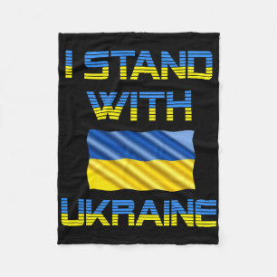 Ukraine Dreizack Ukraine-Flagge Ukrainische Flagge Fleecedecke