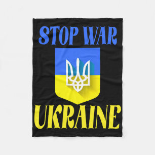 Ukraine Dreizack Ukraine-Flagge Ukrainische Flagge Fleecedecke