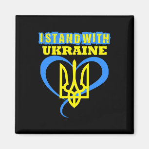 Ukraine Dreizack Ukraine-Flagge Ukrainische Flagge Magnet