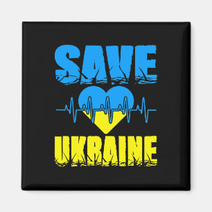 Ukraine Dreizack Ukraine-Flagge Ukrainische Flagge Magnet