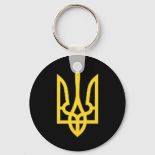 Ukraine-Dreizack - Ukrainisches Tryzub-Symbol Schlüsselanhänger