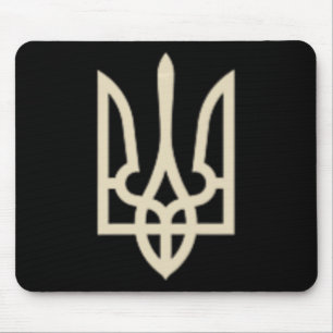 Ukraine Dreizack Ukrainisches Wappen Flagge Mousepad