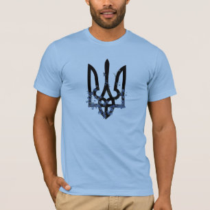 UKRAINE. Dreizack. Ukrainisches Wappen.  T-Shirt