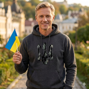 UKRAINE. Dreizack. Ukrainisches Wappen.  T-Shirt Hoodie