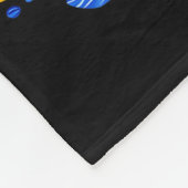 Ukraine Duck Retro Floral Ukrainian Flag Vyshyvank Fleecedecke (Ecke)