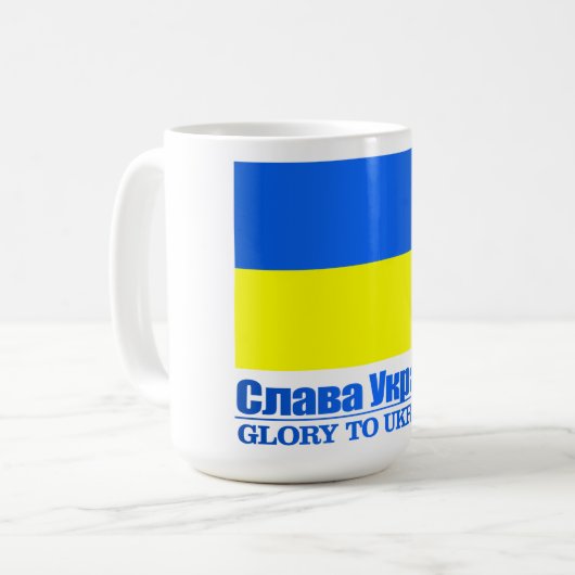 Ukraine (Ehre gegenüber der Ukraine) Kaffeetasse (Vorderseite Links)